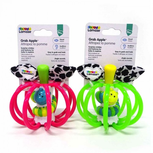 Lamaze Grip and Grab Apple Teether | Baby Toys | Baby Teether | 0 months+